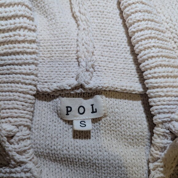 POL Tan Tones Block Knit Hooded Sweater - Small - Picture 12 of 13